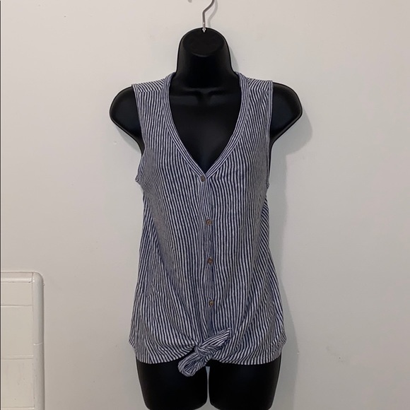 Women’s Rachel Zoe Sleeveless Linen Blouse - Picture 1 of 12